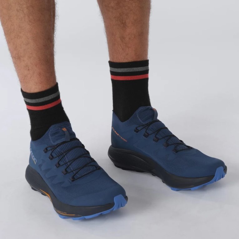 Salomon Pulsar Pro Men's Trail Running Shoes Navy | CA 73F81